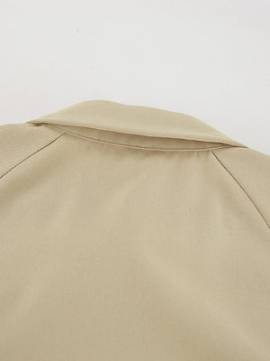 Liber Autumn Women's Trench Coats Solid Color Jackets