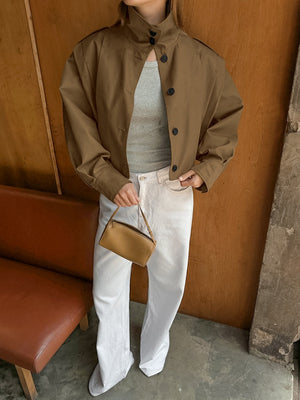 Liber Autumn Women's Buttons Solid Color Trench Coats