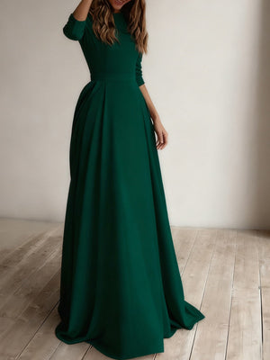 Simplicity Long Sleeve Parties Maxi Dresses