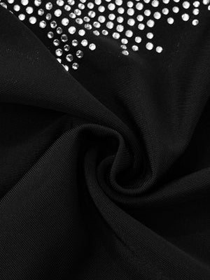 Black Women's Hot Diamond Long sleeve T-shirts