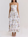 Elegant And Gentle Style, Slimming Floral Print Sundress
