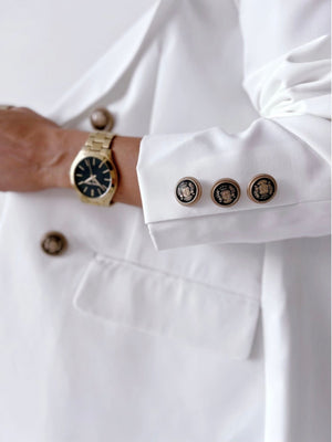 Buttons Double Row Commuting Blazers