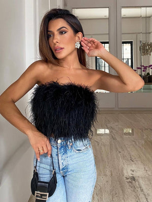 Mao Mao Solid Color Tube Top