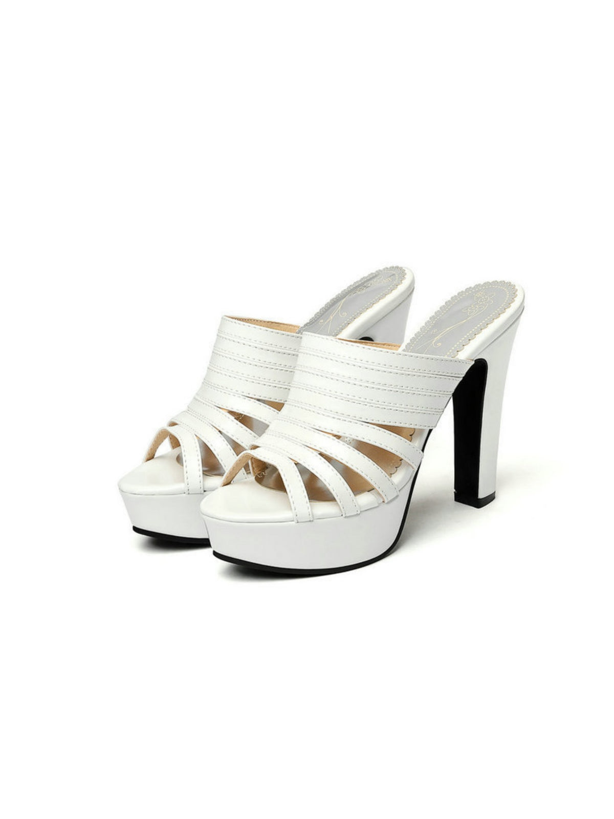 Strappy Platform High-heeled Sandals