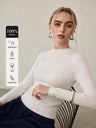 100% Merino Cotton & Wool Seamless Turtleneck Sweater