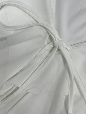 Ruffle Hip-hugging Flared Sleeves Mini&Short Dresses