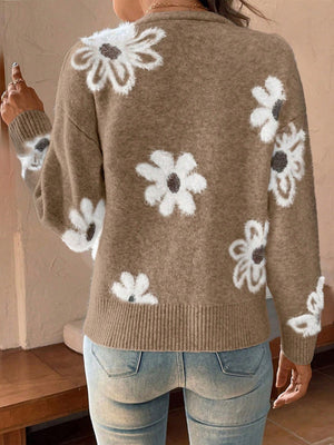 Flower pattern Cardigans