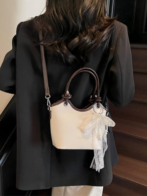 Knotted Color Block Handbag