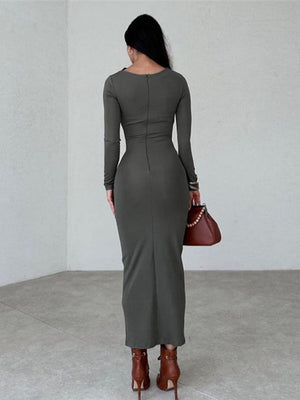 Liber Winter Women's Solid Color Solid Color Maxi Dresses