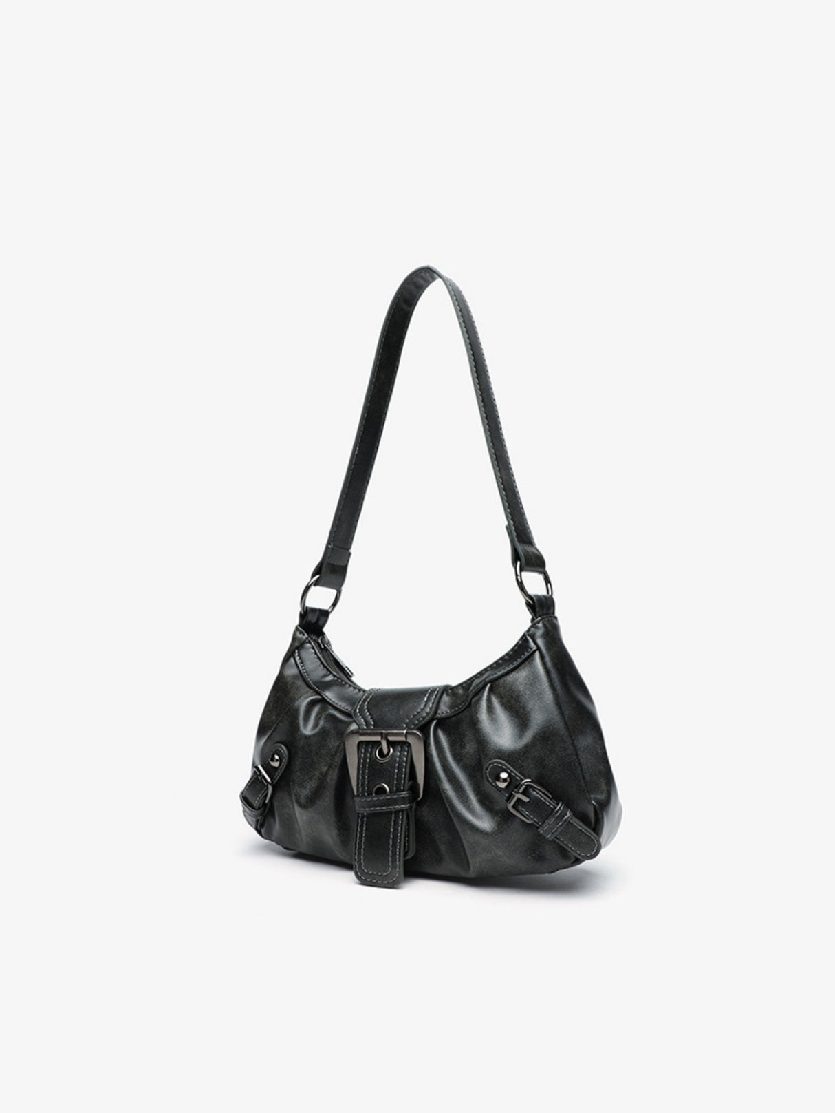 Stylish And Edgy Motorcycle Studded Shoulder Bag