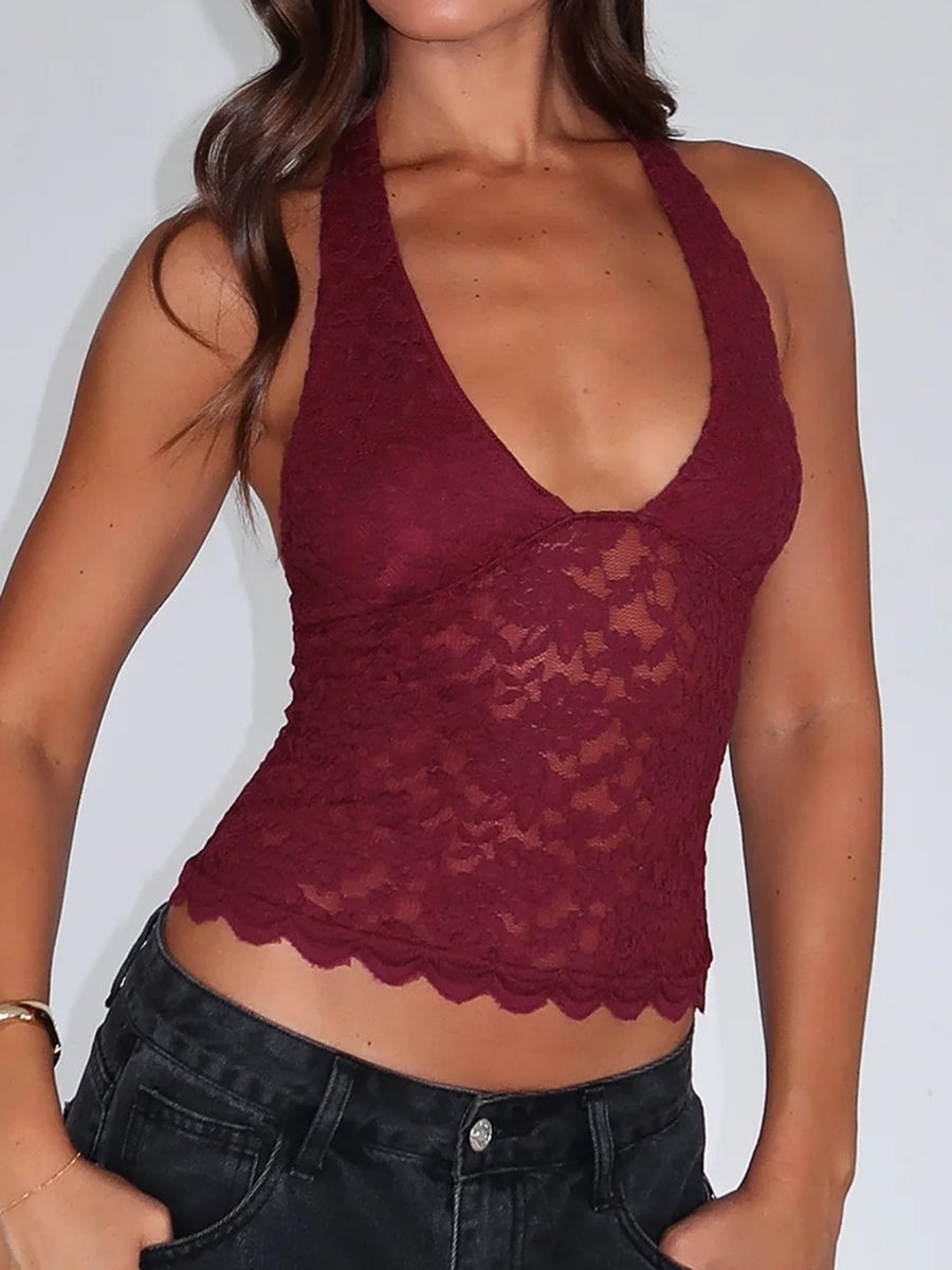 Lace Halter Top