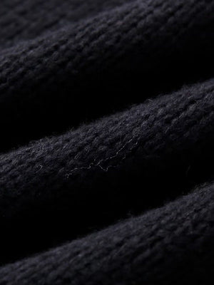 Medium high collar Splicing Sweaters