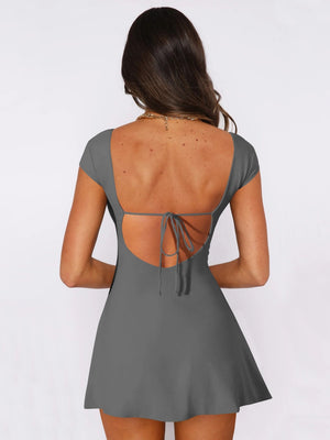 Backless Bandage Mini&Short Dresses