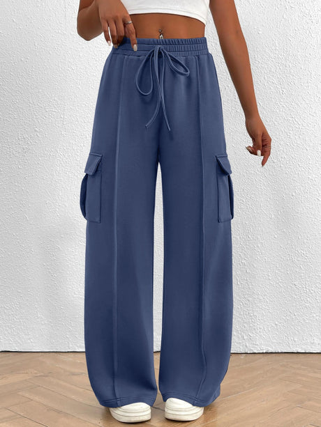 Loose-fitting Wide-leg Casual Trousers