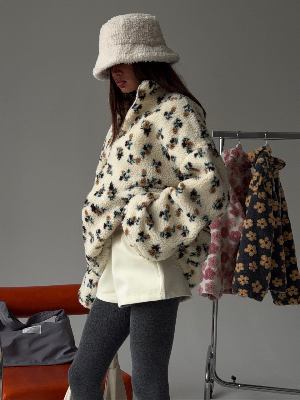 Fleece Floral Fashion Warm Fleece Sweatshirt