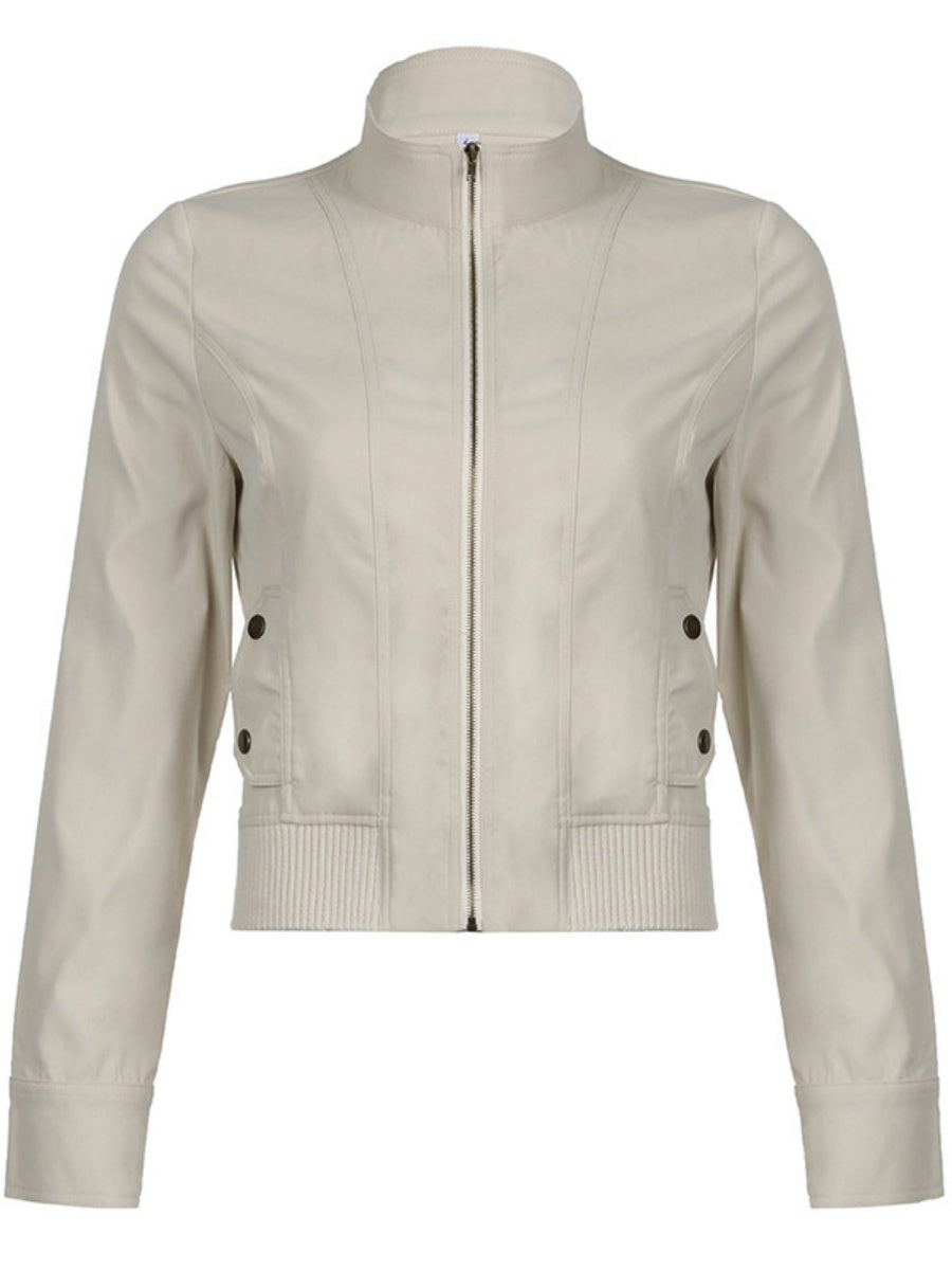Liber Autumn Women's Pocket Zipper Jackets