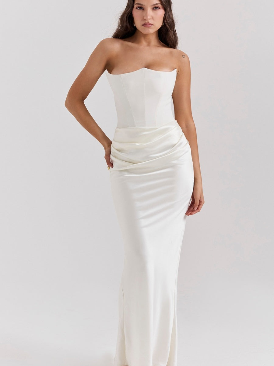 Satin Bob Bob Sexy Slim-fit Mermaid Long Dress