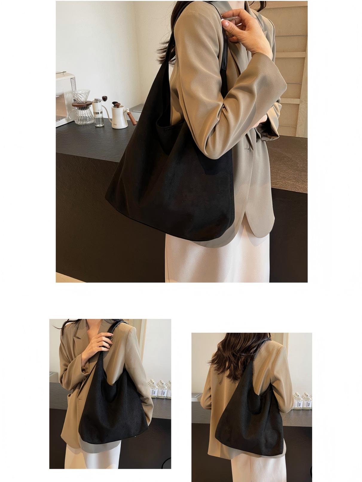 Large Capacity Suede Shoulder Bag