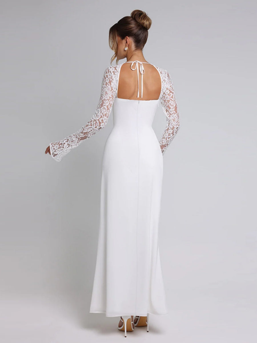 Liber Autumn Women's Slit Maxi Dresses