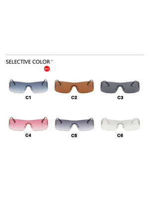 Frameless Cutout Sunglasses