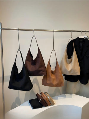 Large Capacity Suede Shoulder Bag