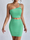 Strappy Backpack Hip-Exposing Faux Two-Piece Suspender Mini&Short Dresses