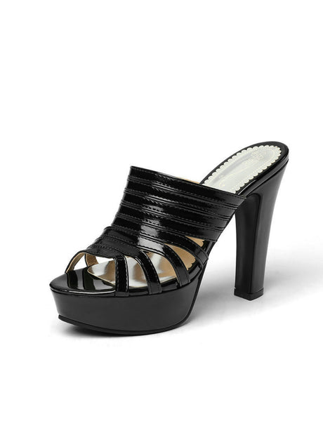 Strappy Platform High-heeled Sandals