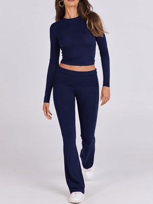 7 Color Round Neck 2-piece Sets