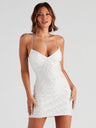 Sequins Backless Sexy Camisoles Formal Dress Mini&Short Dresses