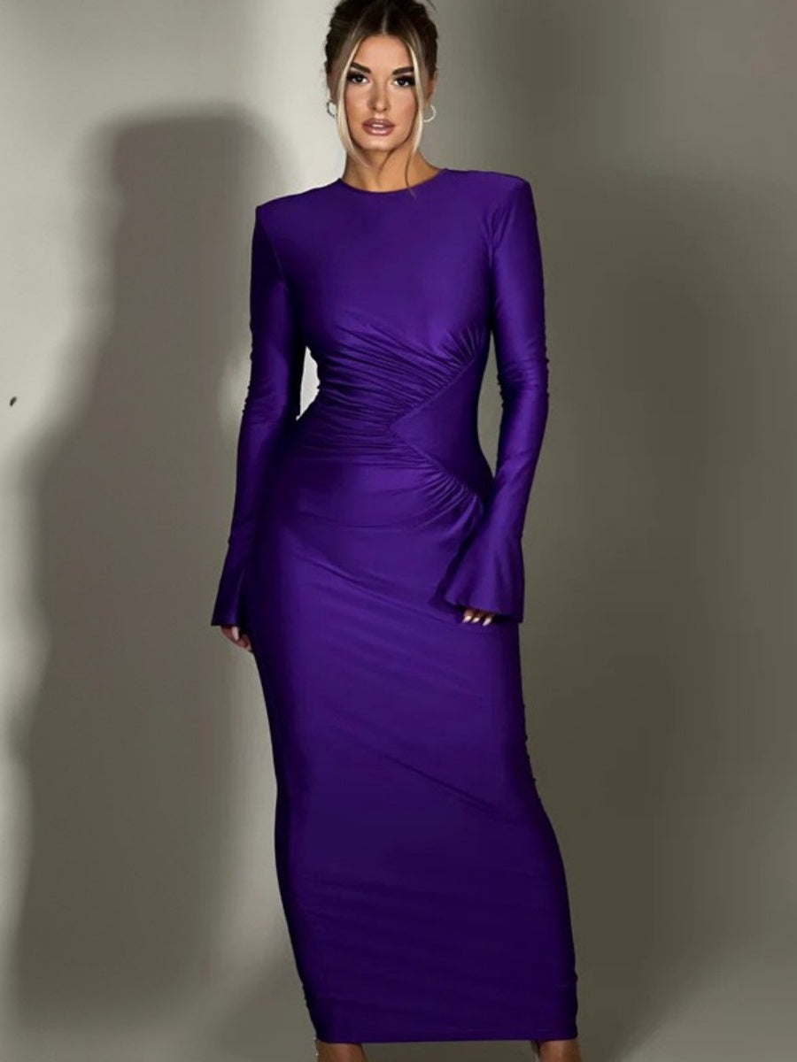 Liber Autumn Women's Pleated Maxi Dresses