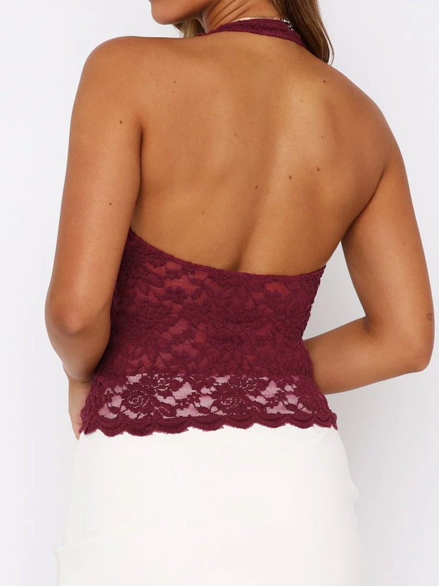 Lace Halter Top