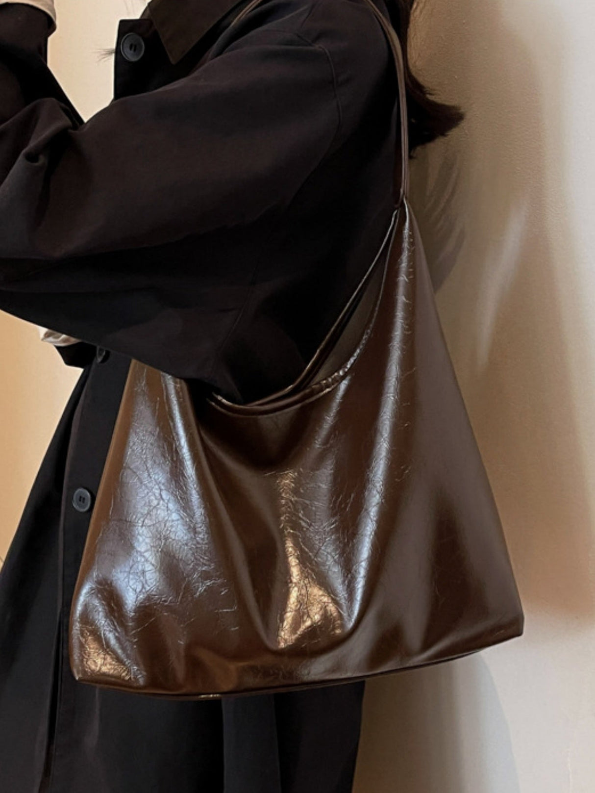 Soft And Spacious Commuter Shoulder Bag