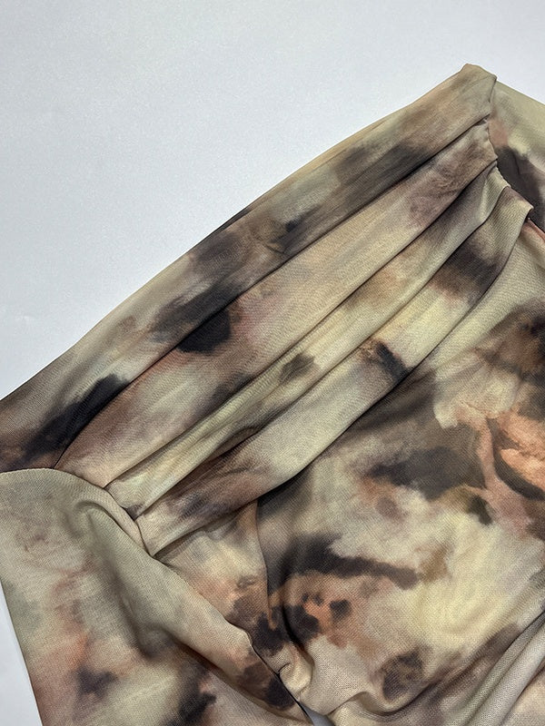 Liber Spring Women's Printed Off-Shoulder Tops