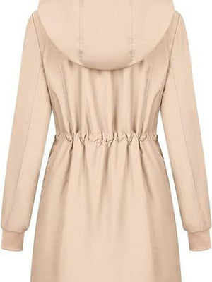 Mid-length Lightweight Raincoat Water Proof Mountain Climbing Outdoor Windproof Detachable Hood Trench Coats