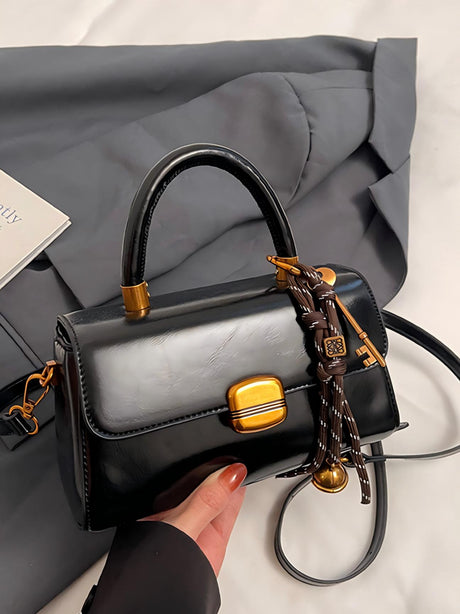 Retro-style Buckle Versatile Handbag