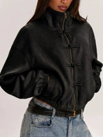 Loose-fitting Zip-up Jacket