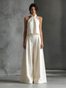 Loose Sleeveless Top And High-waisted Wide-leg Pants Two-piece Set