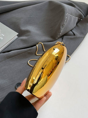 Mirrored Acrylic Evening Fashion Shoulder/Crossbody Bag