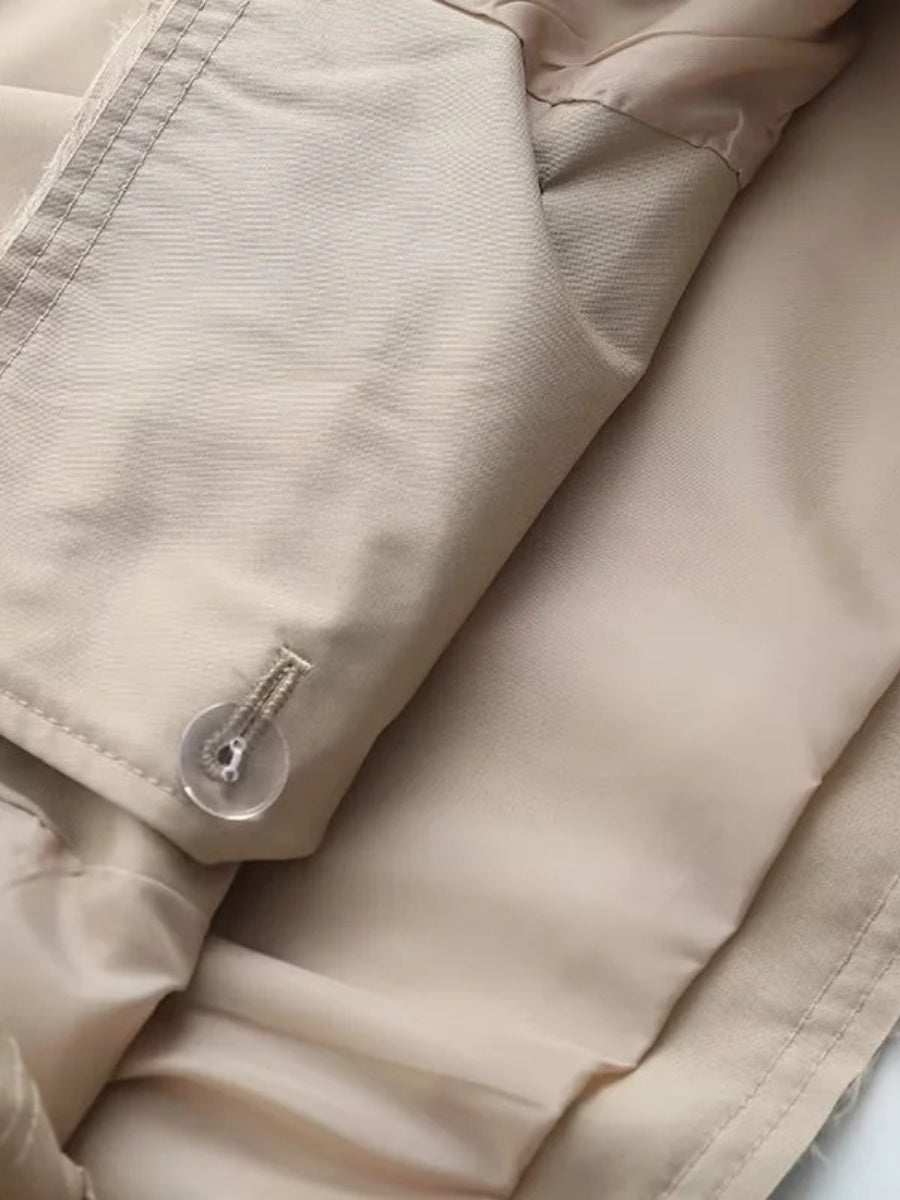 Liber Autumn Women's Buttons Trench Coats