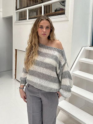 Stripes Crew Neck Sweaters