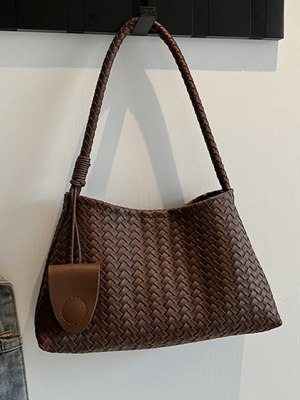 Woven Embossed Handbag
