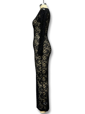 Liber Autumn Women's Lace Lace Maxi Dresses