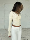Slim-fit Knit Base Layer Sweater Knit Long-sleeved Cardigan