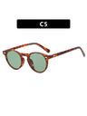 Lunettes de soleil rondes au style rétro minimaliste