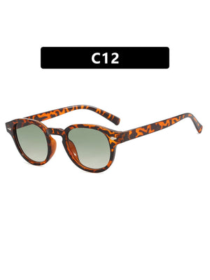 Riveted Arrow Small Frame Oval Sunglasses