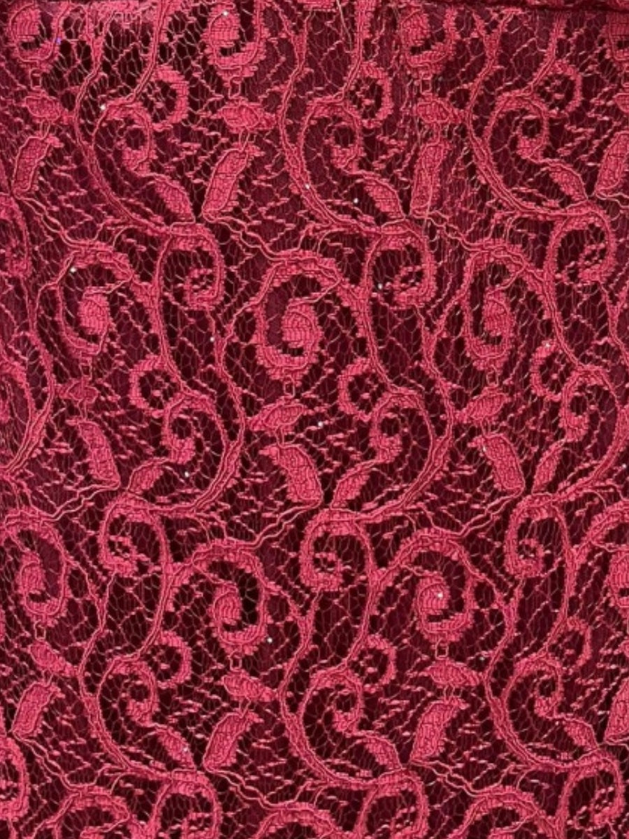 Lace Solid Color Fishtail Long Sleeve Maxi Dresses