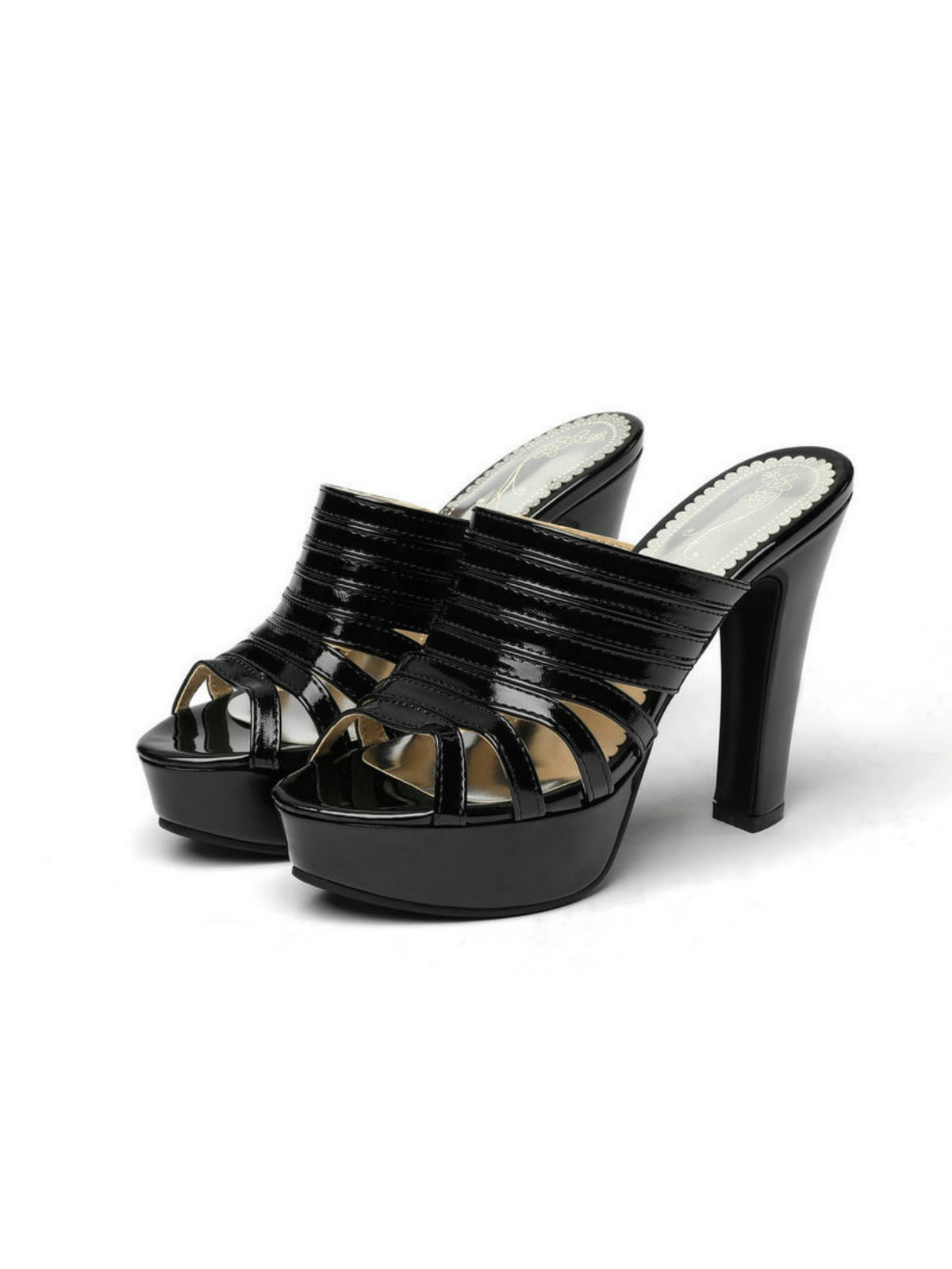 Strappy Platform High-heeled Sandals