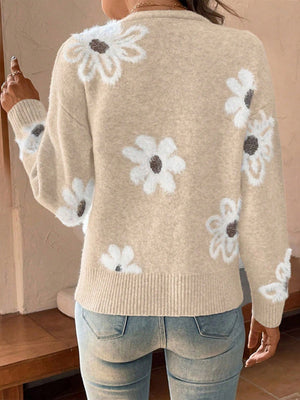 Flower pattern Cardigans