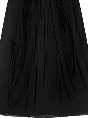 Gauze Sexy Bare Waist Parties Maxi Dresses