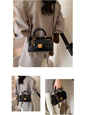 Retro-style Buckle Versatile Handbag